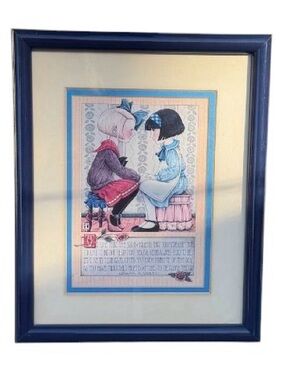 Mary Engelbreit Vintage Framed Friendship Quote Wall Art Print 90s